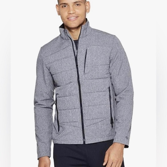 NWT Champion C9 Men's Size XL Puffer Jacket Lightweight Pockets Charcoal Gray - Picture 2 of 12